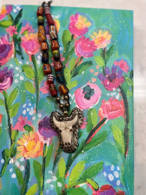 African Longhorn Necklace