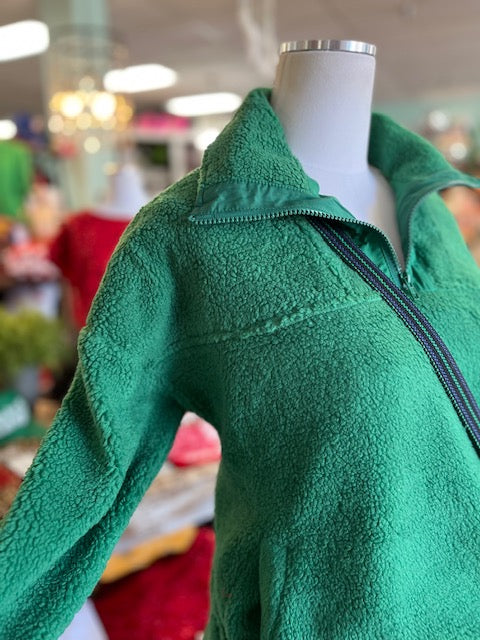 Fuzzy Green Sweatshirt