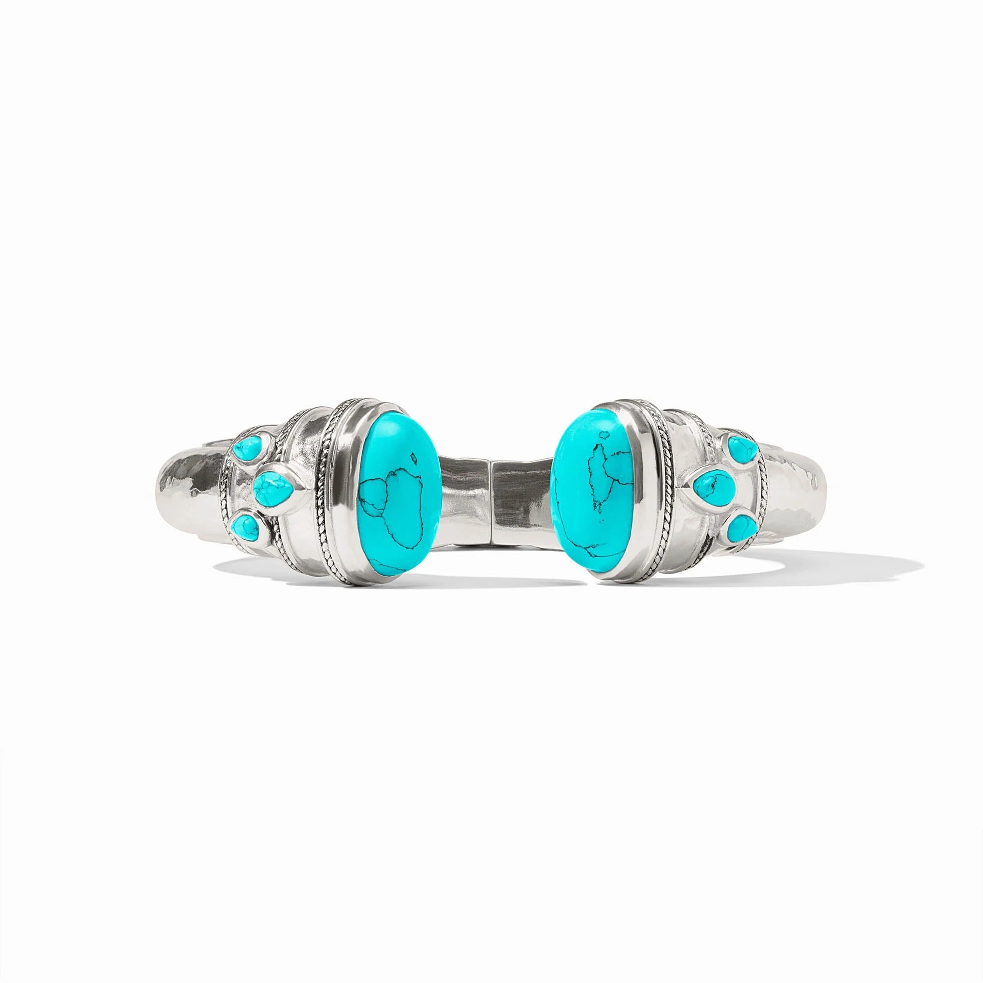 Cannes Turquoise Blue Silver Cuff Bracelet