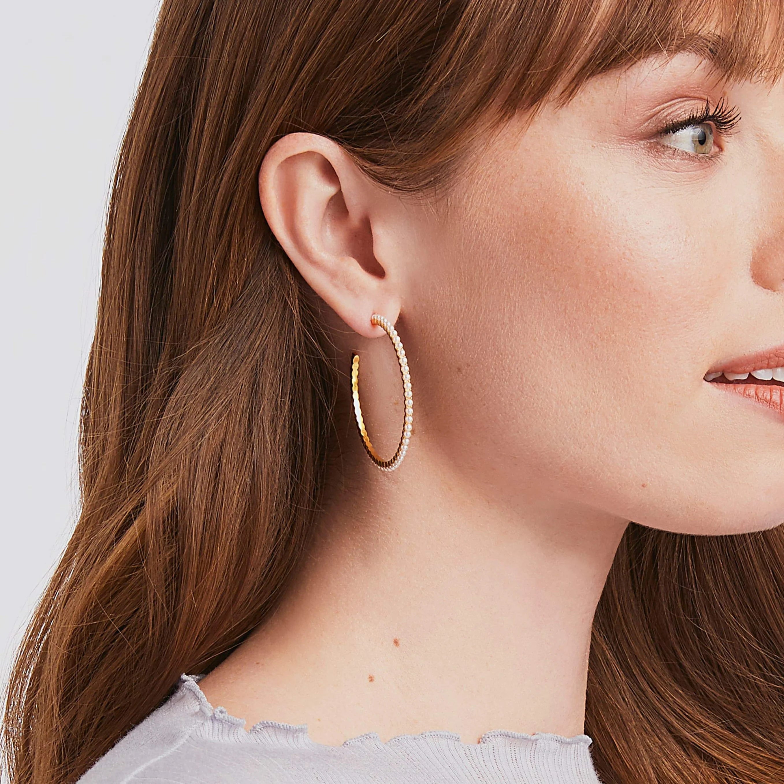 Juliet Pearl Hoops-Assorted