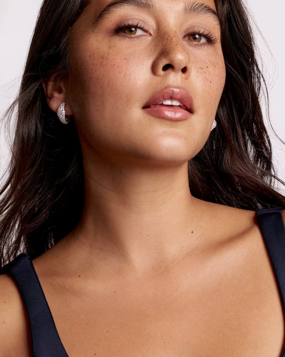 Bella Stud Hoop-Assorted