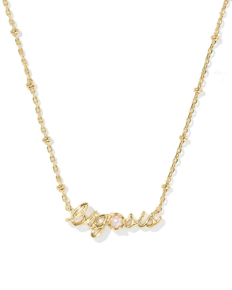 Big Sis Fish Water Pearl Gold Necklace