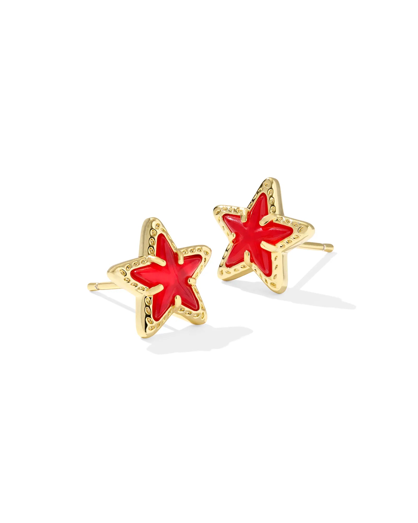 Cassidy Red Illusion Studs