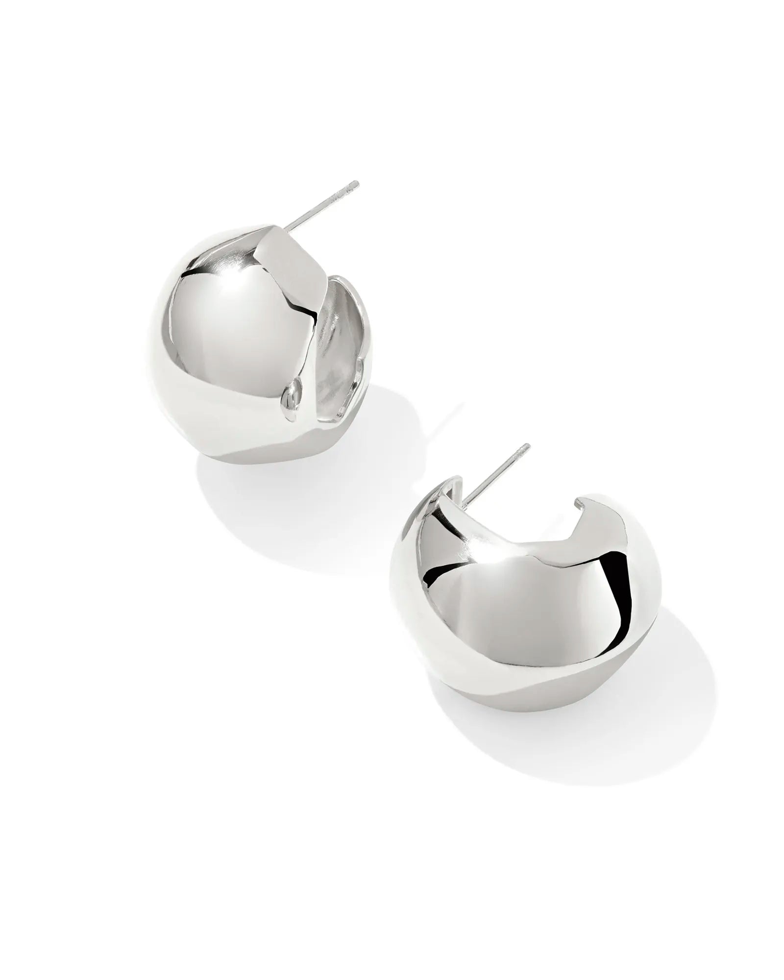 Kaitlin Silver Hoop Earring