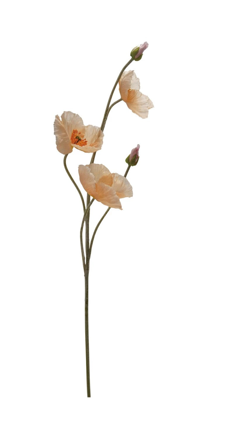 Faux Poppy Flower-Assorted