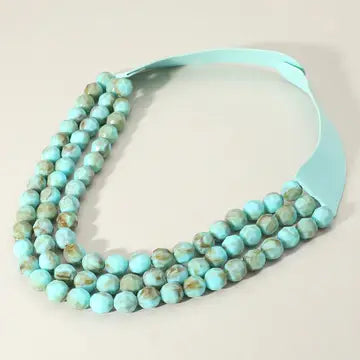 Faceted Beaded Necklace- Assorted