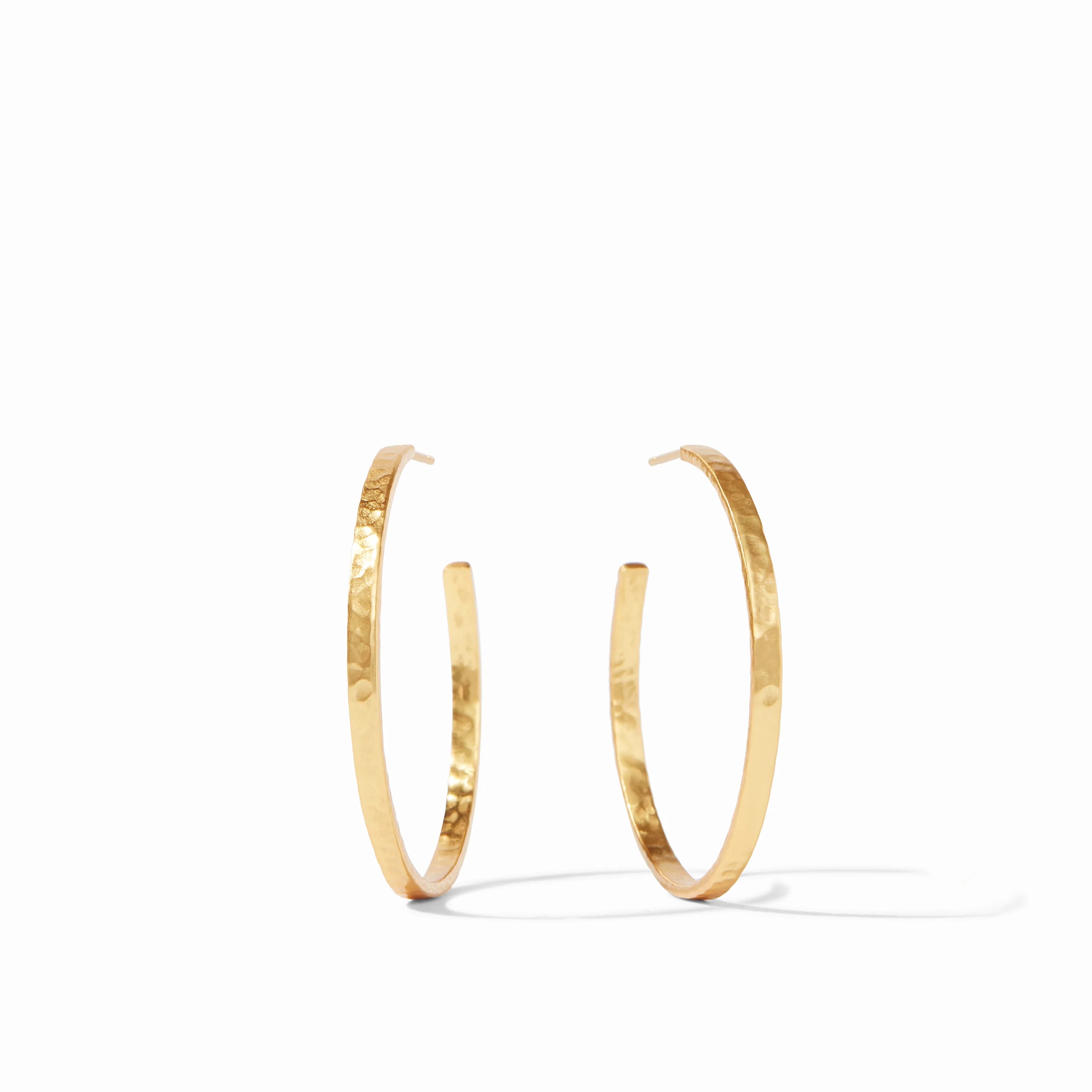 Crescent Gold Hoops-Assorted
