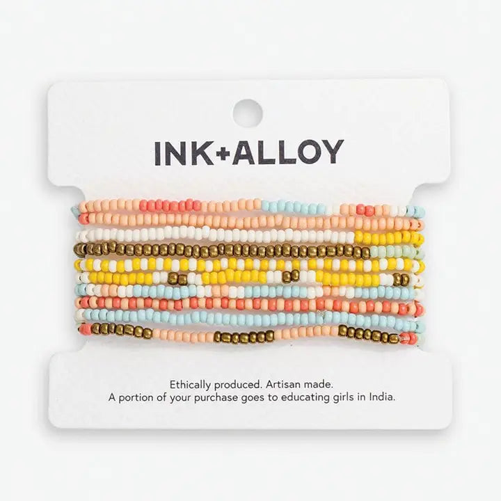 Sage Beaded Set-Assorted