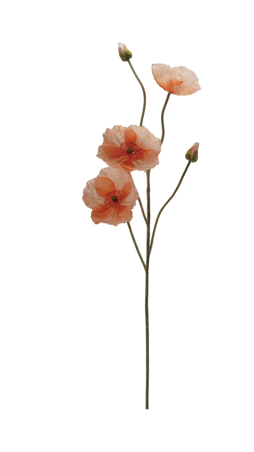 Faux Poppy Flower-Assorted