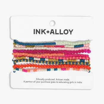 Sage Beaded Set-Assorted