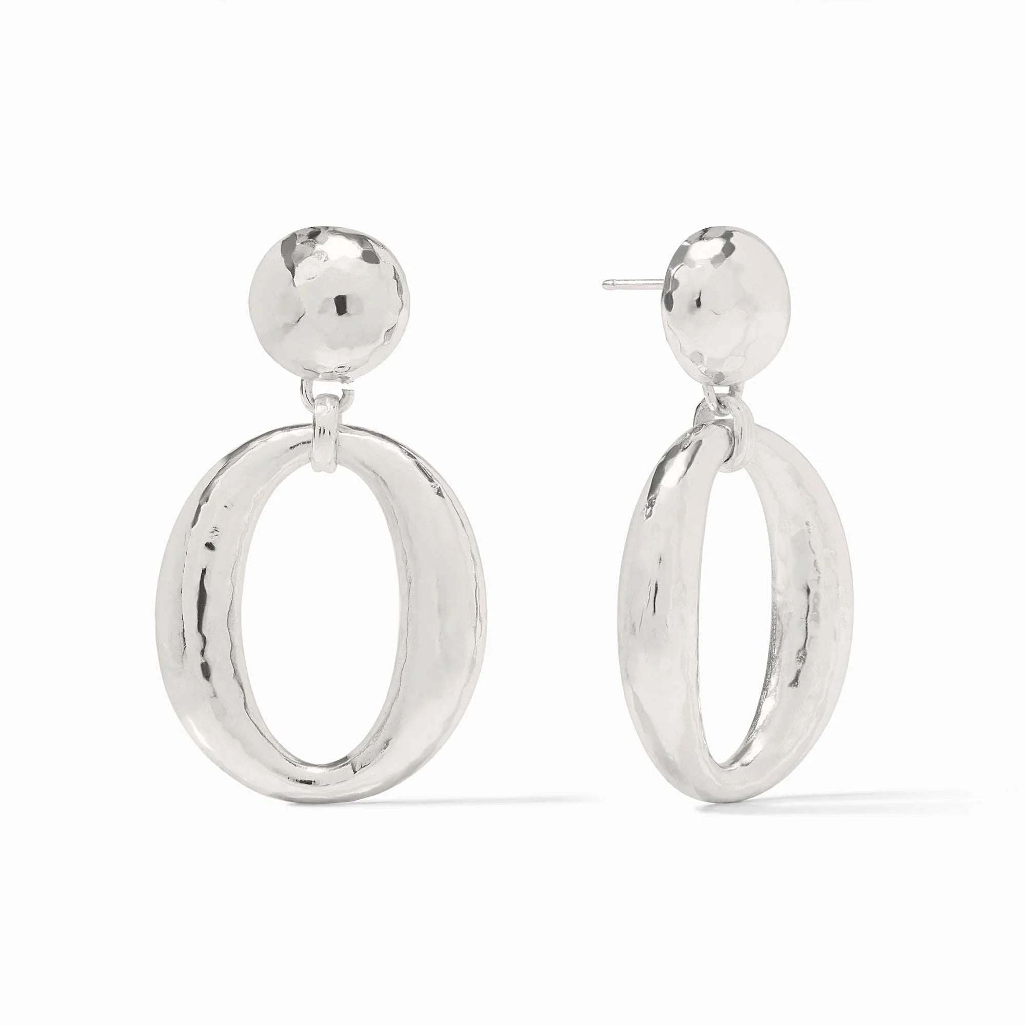 Solara Silver Orbit Statement Earring