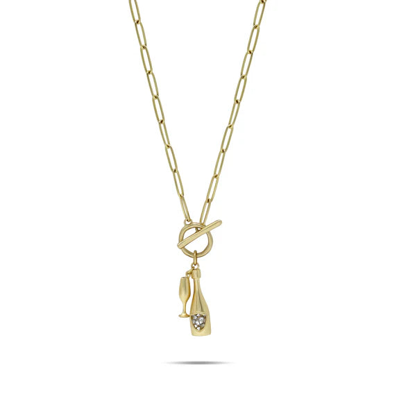 Sparkle & Pop Toggle Necklace