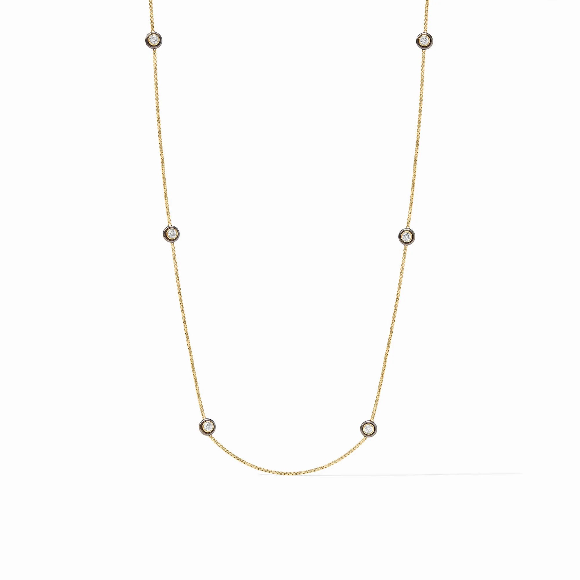 Tribeca Mixed Metal Station Necklace