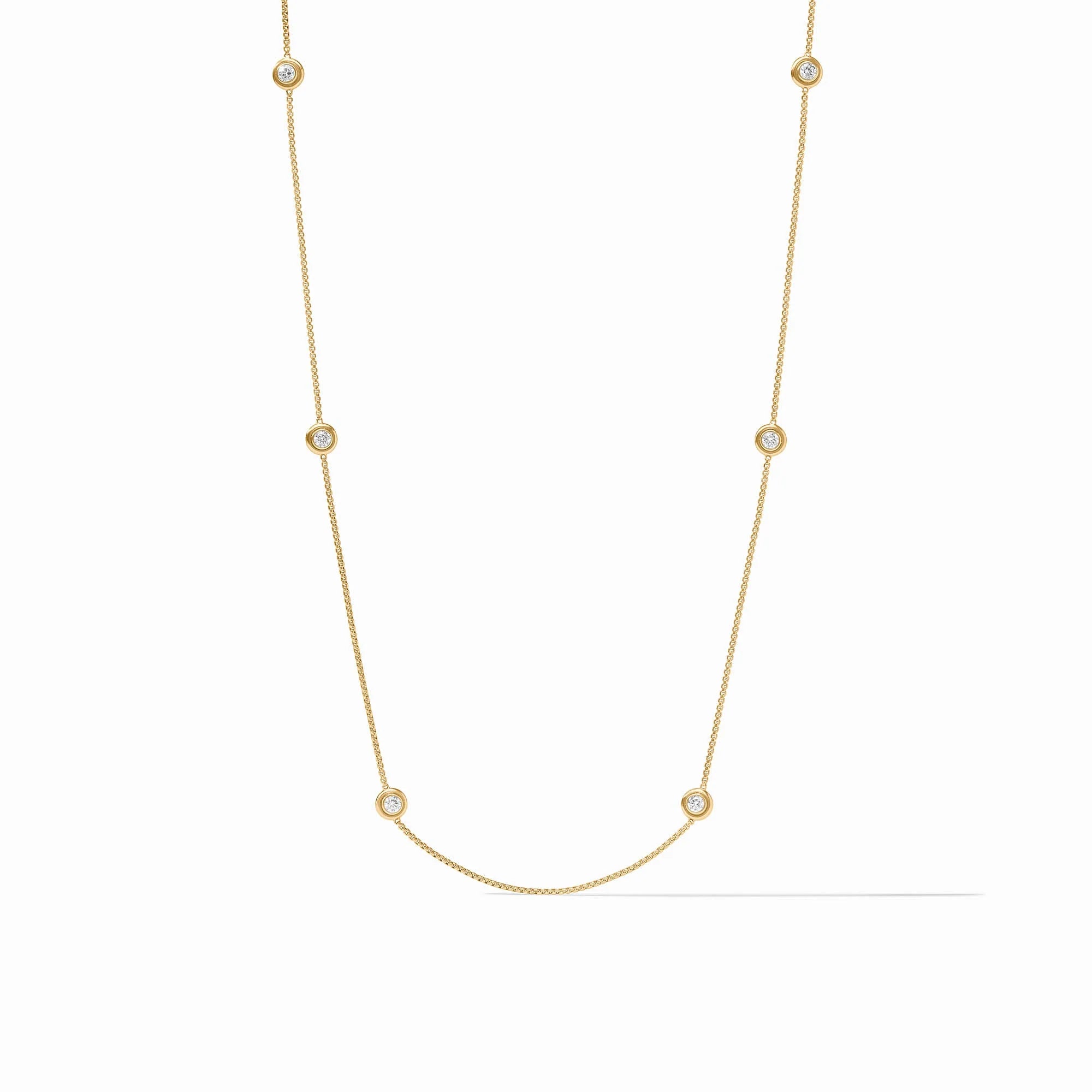 Tribeca Gold Station Necklace