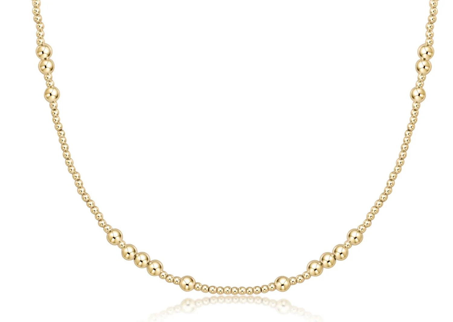 15" Hope Unwritten Gold Beaded Choker