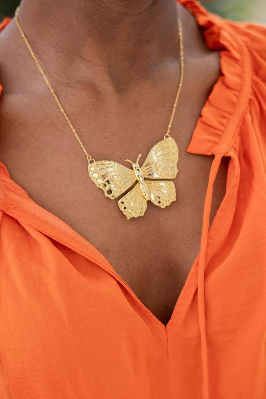 Haines Butterfly Necklace