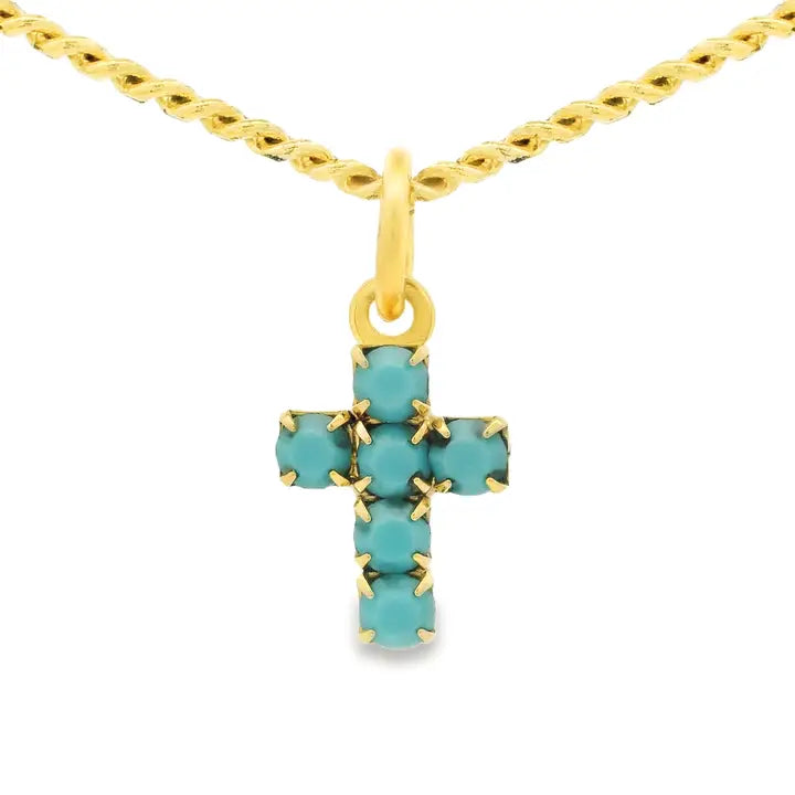 Single Mini Cross Necklace