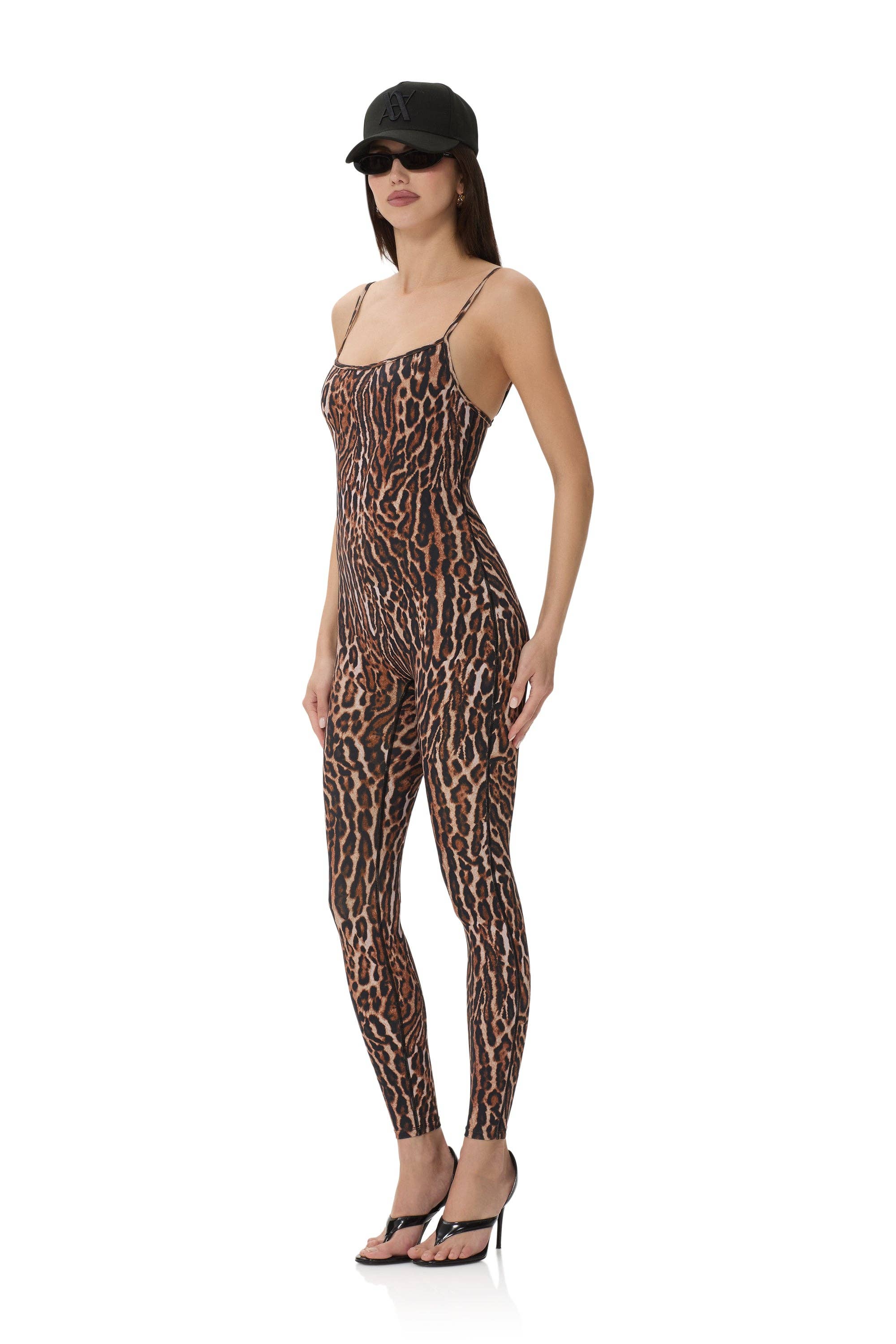 Opal Catsuit - Brushed Leopard