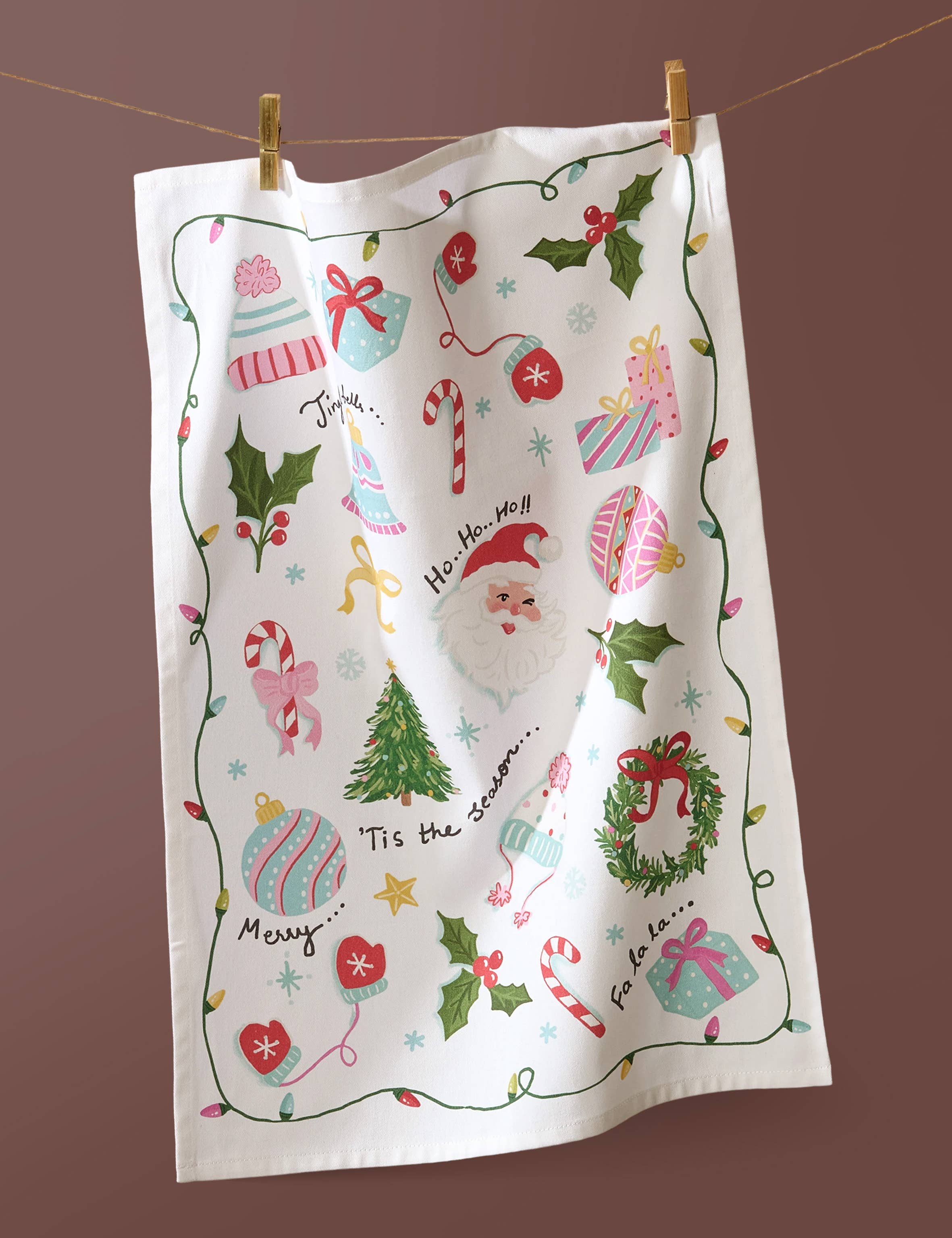 Holiday Icon Printed Kitchen Towel