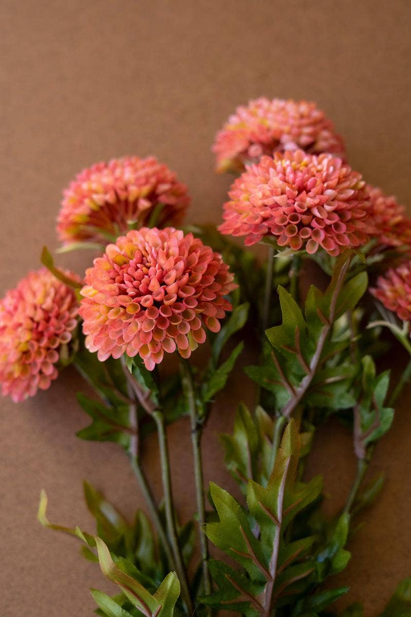 BUNDLE OF SEVEN  ARTIFICIAL DALHIAS - BLUSH