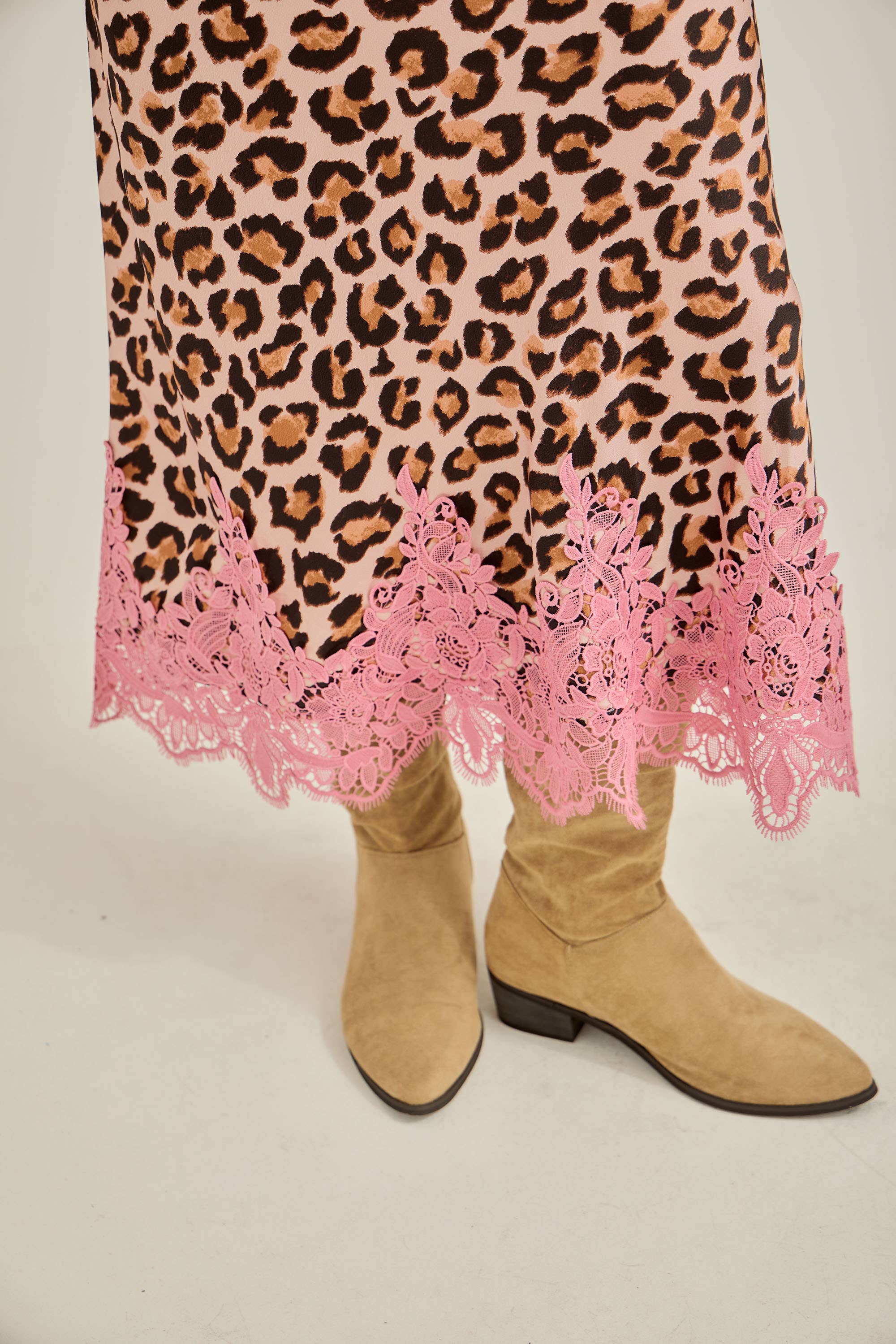 Leopard with Lace Skirt
