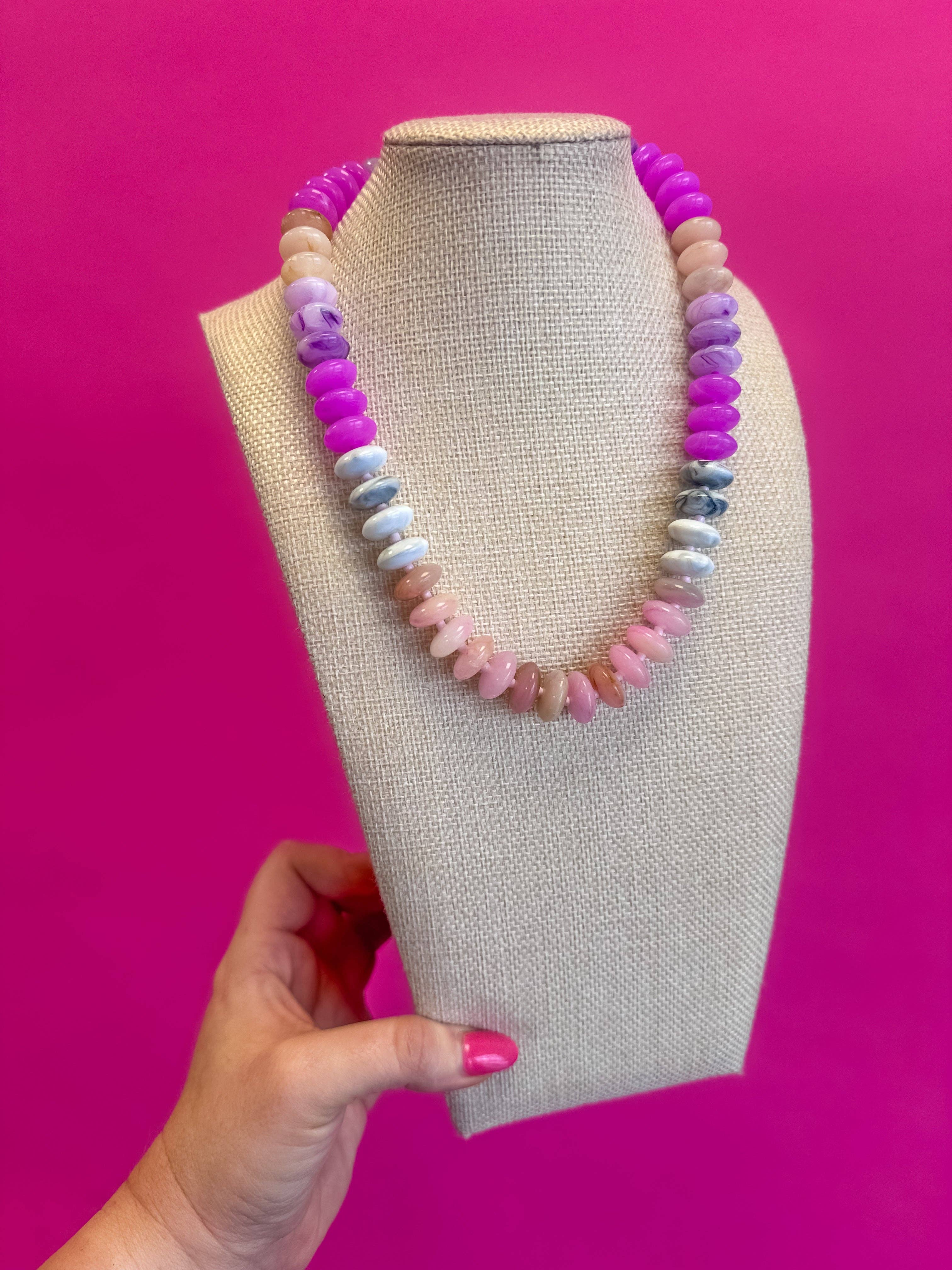 - Lavender, Pink and White