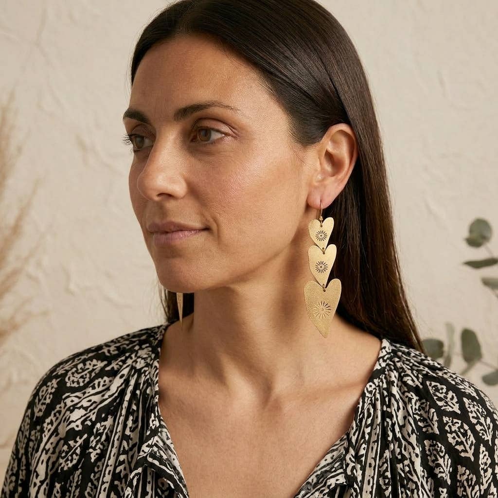 Hearts Cascade Earrings