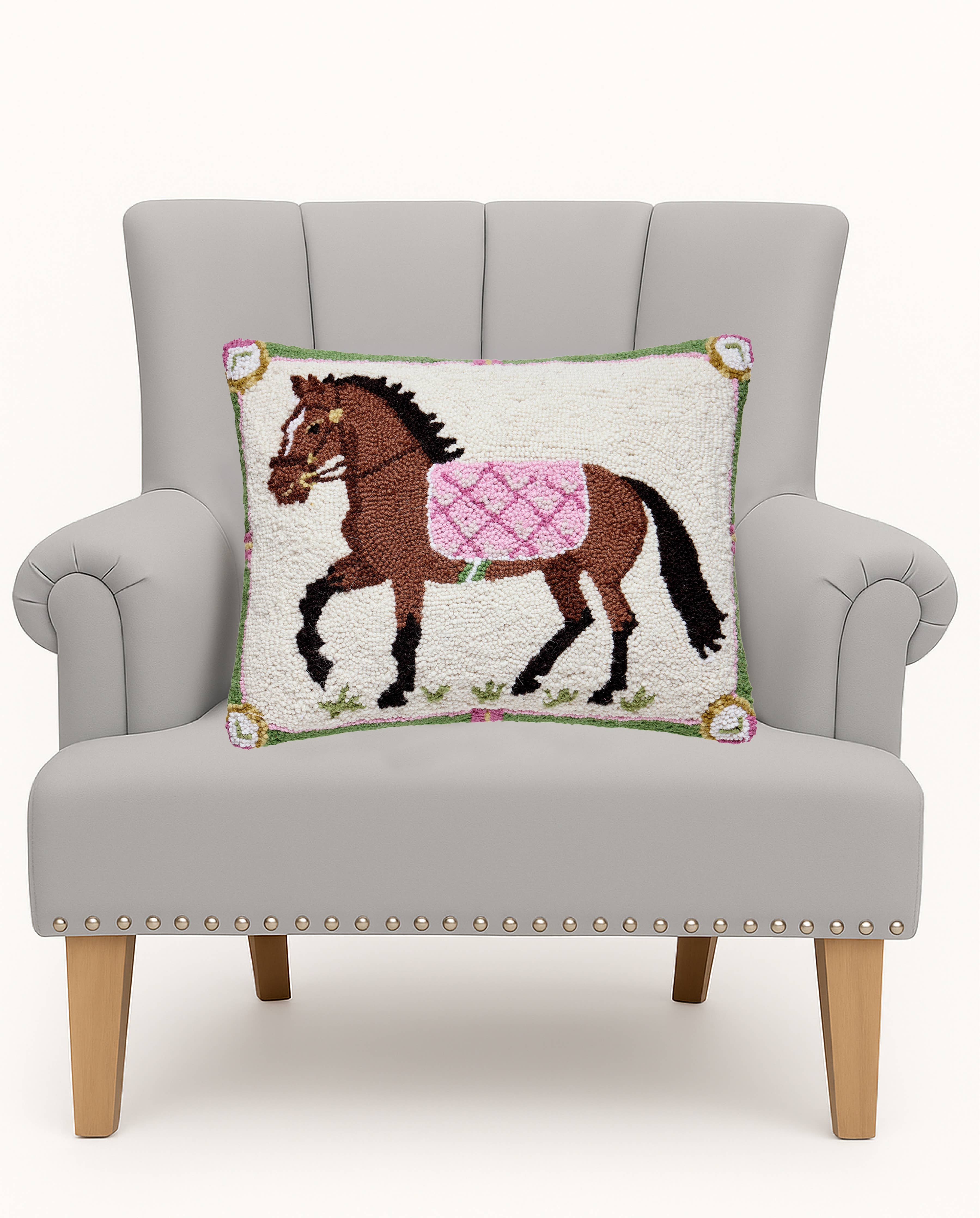 Horse Hook Pillow