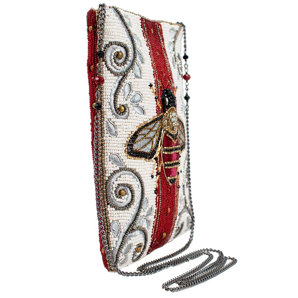 Royal Bee Beaded Bee Mini Crossbody Handbag