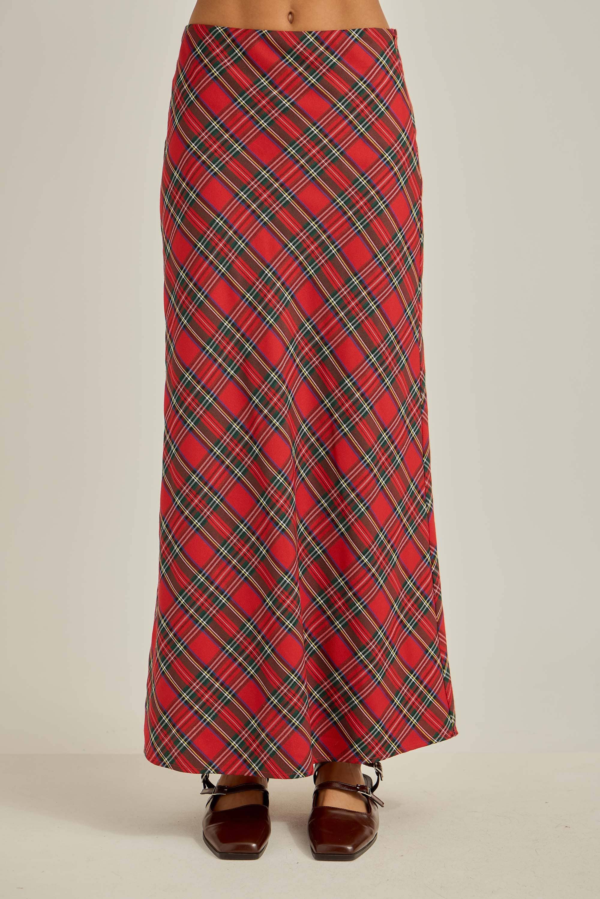 Holiday Plaid Skirt