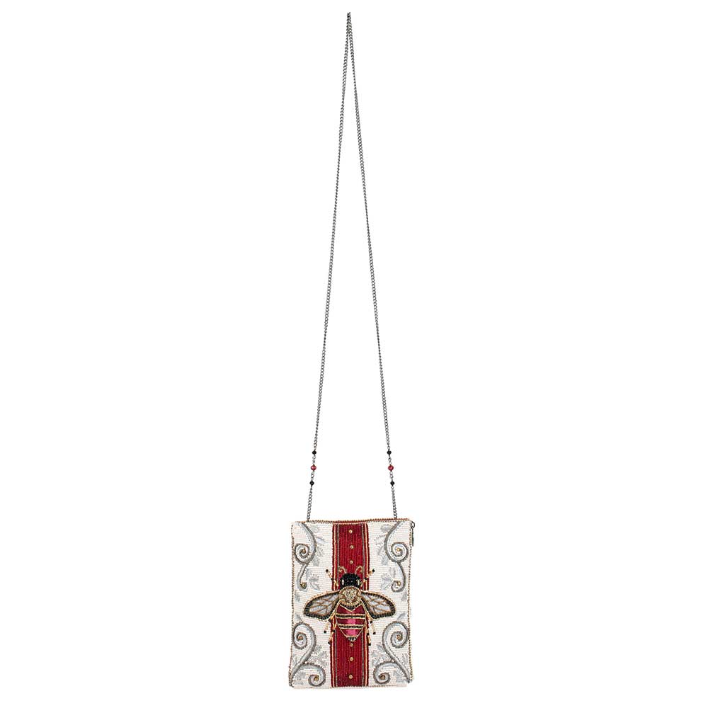 Royal Bee Beaded Bee Mini Crossbody Handbag