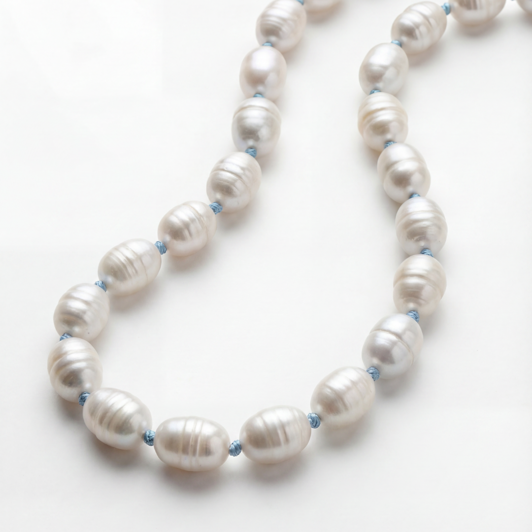 Something Blue Silk Necklace