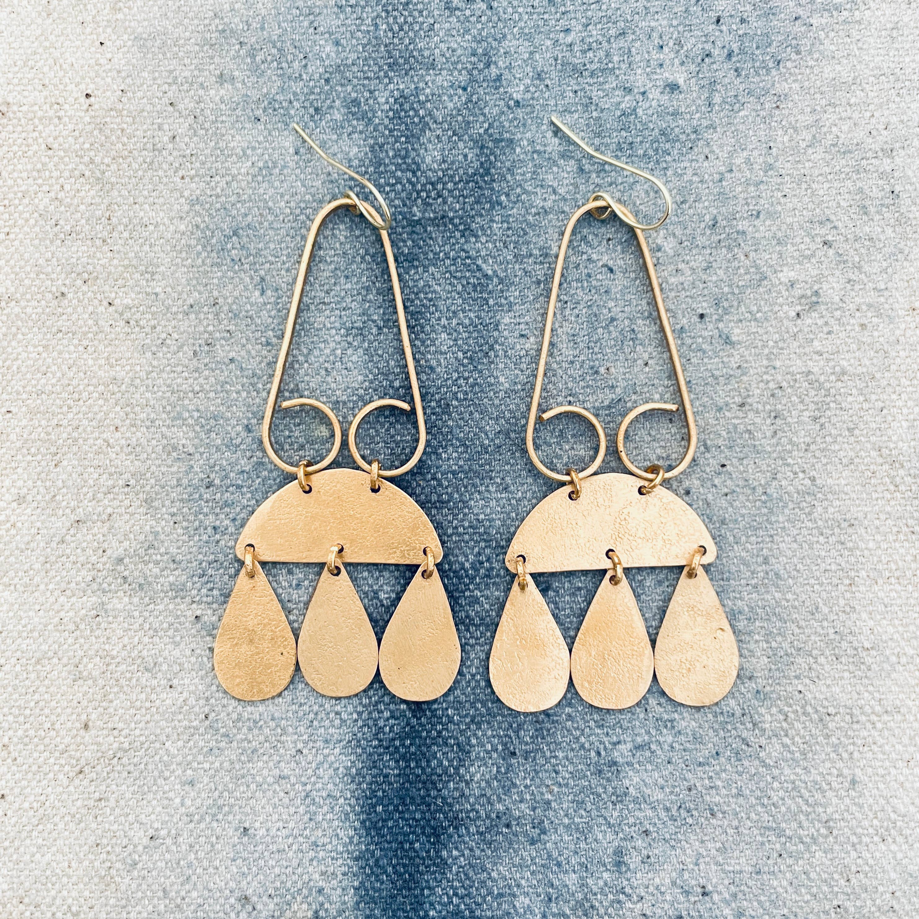 Brass Bohemian Earrings