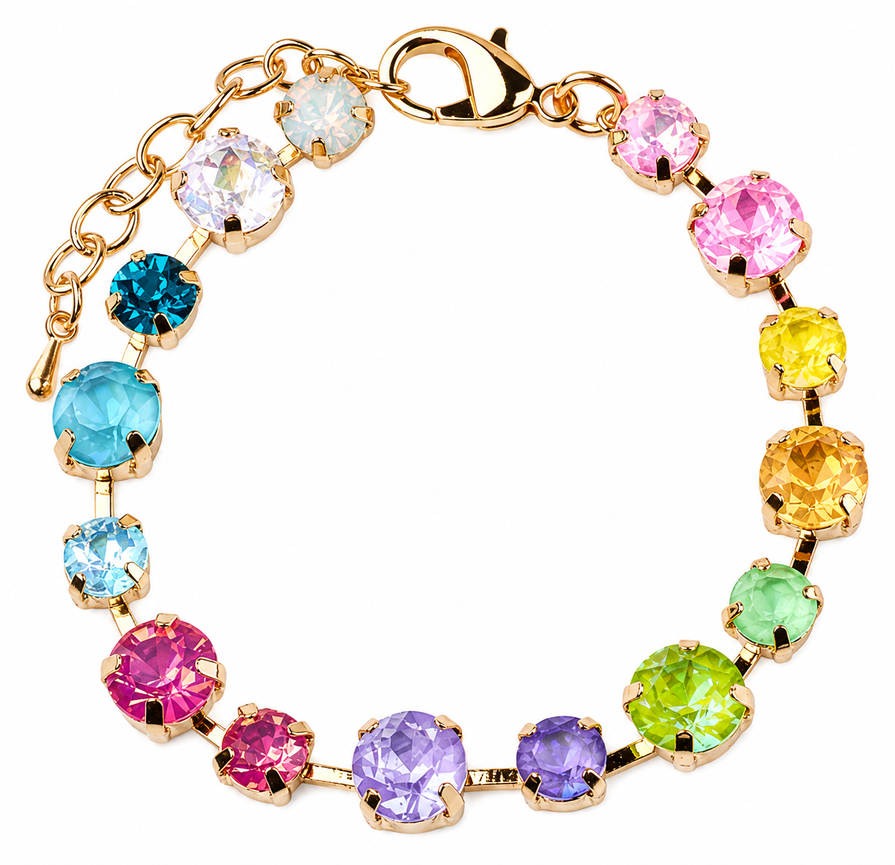 Pastel Aspen Gemstone Tennis bracelet
