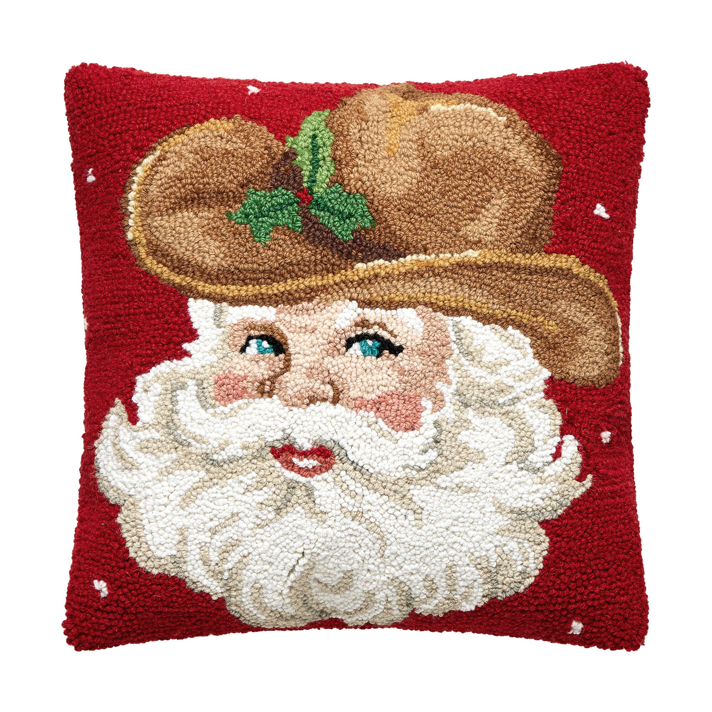 Cowboy Hat Retro Santa Hook Pillow