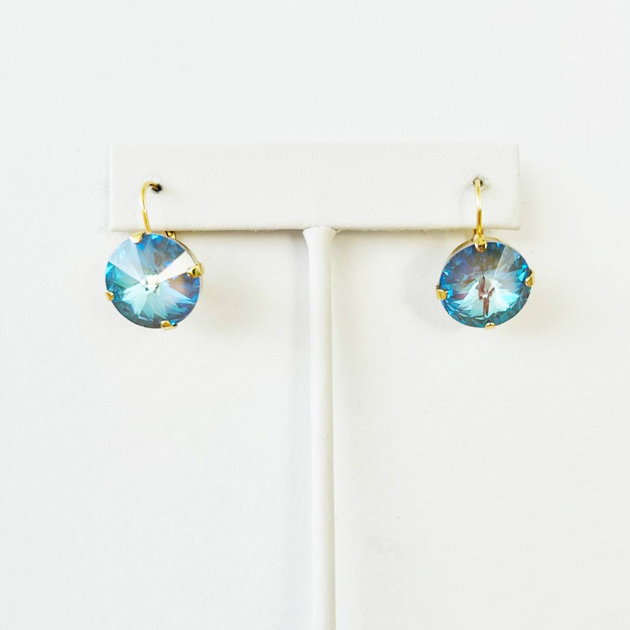 Caitlin Round Earrings in Fairy Dust