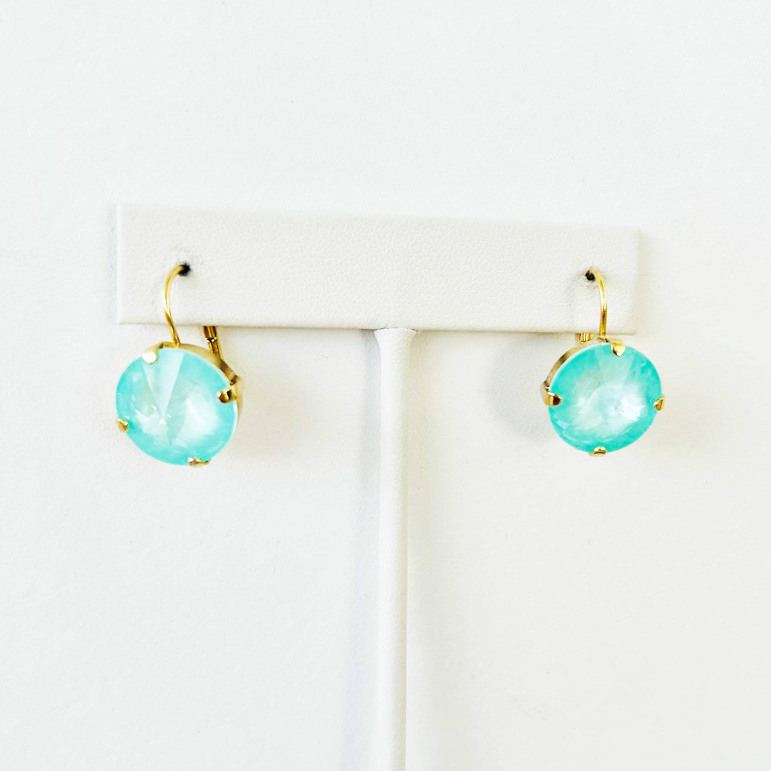 Caitlin Round Earrings in Fairy Dust