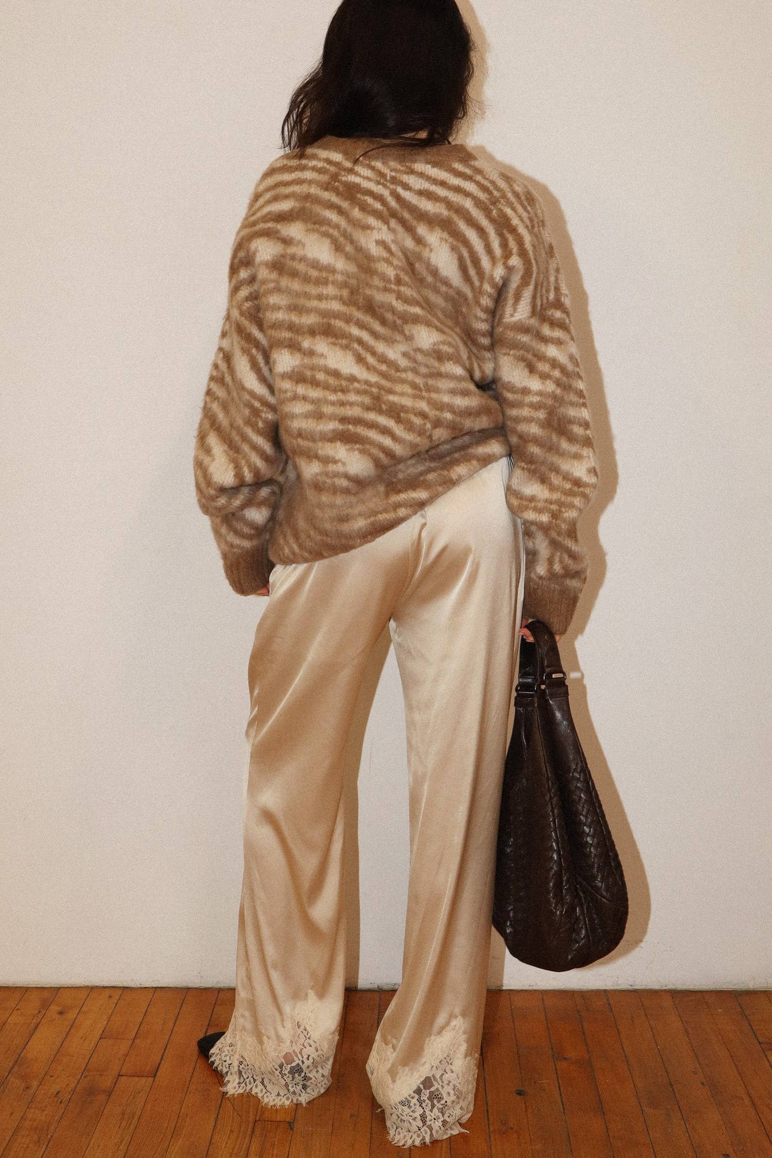 Brushed Zebra Knit Sweater