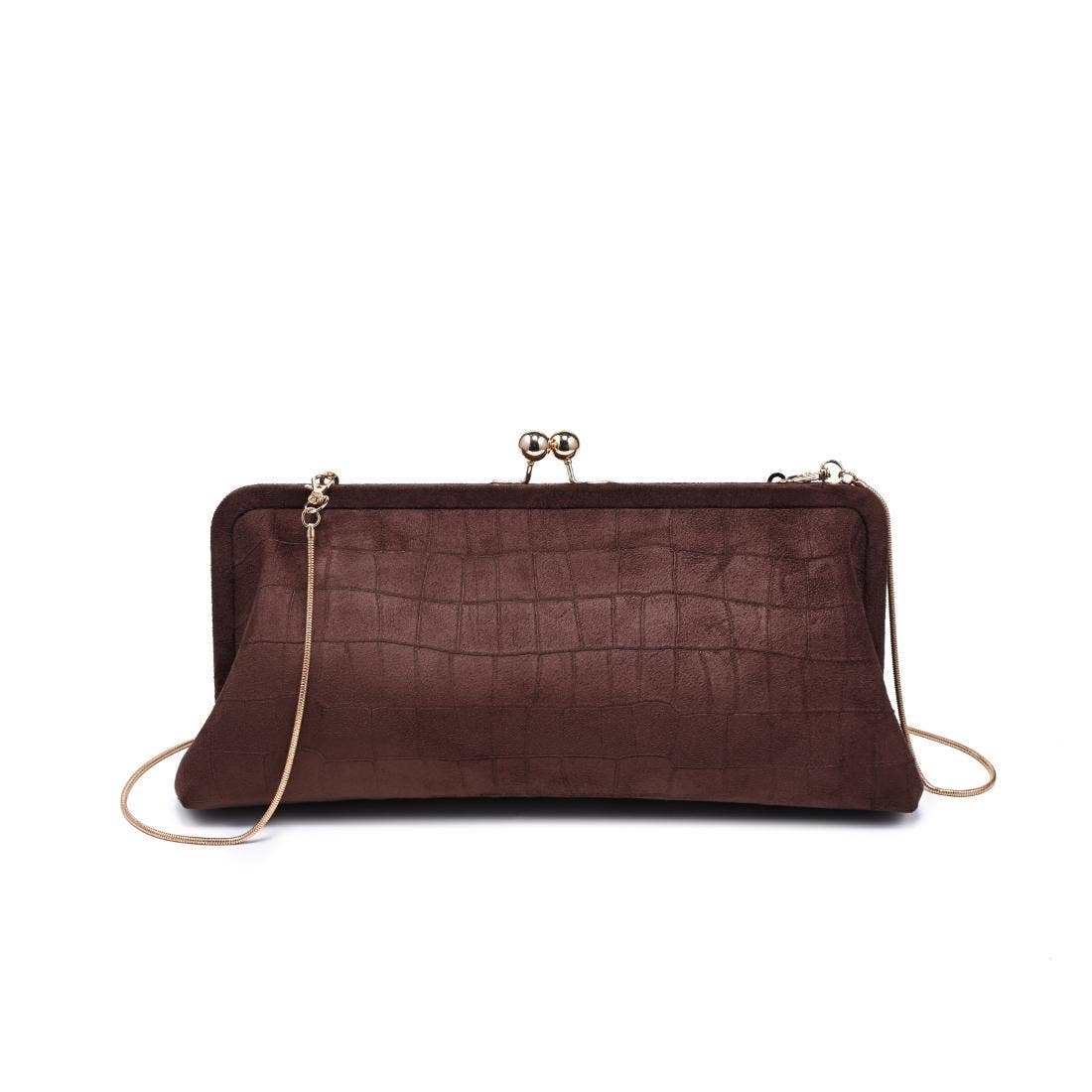 Kristin - Faux Suede Clutch