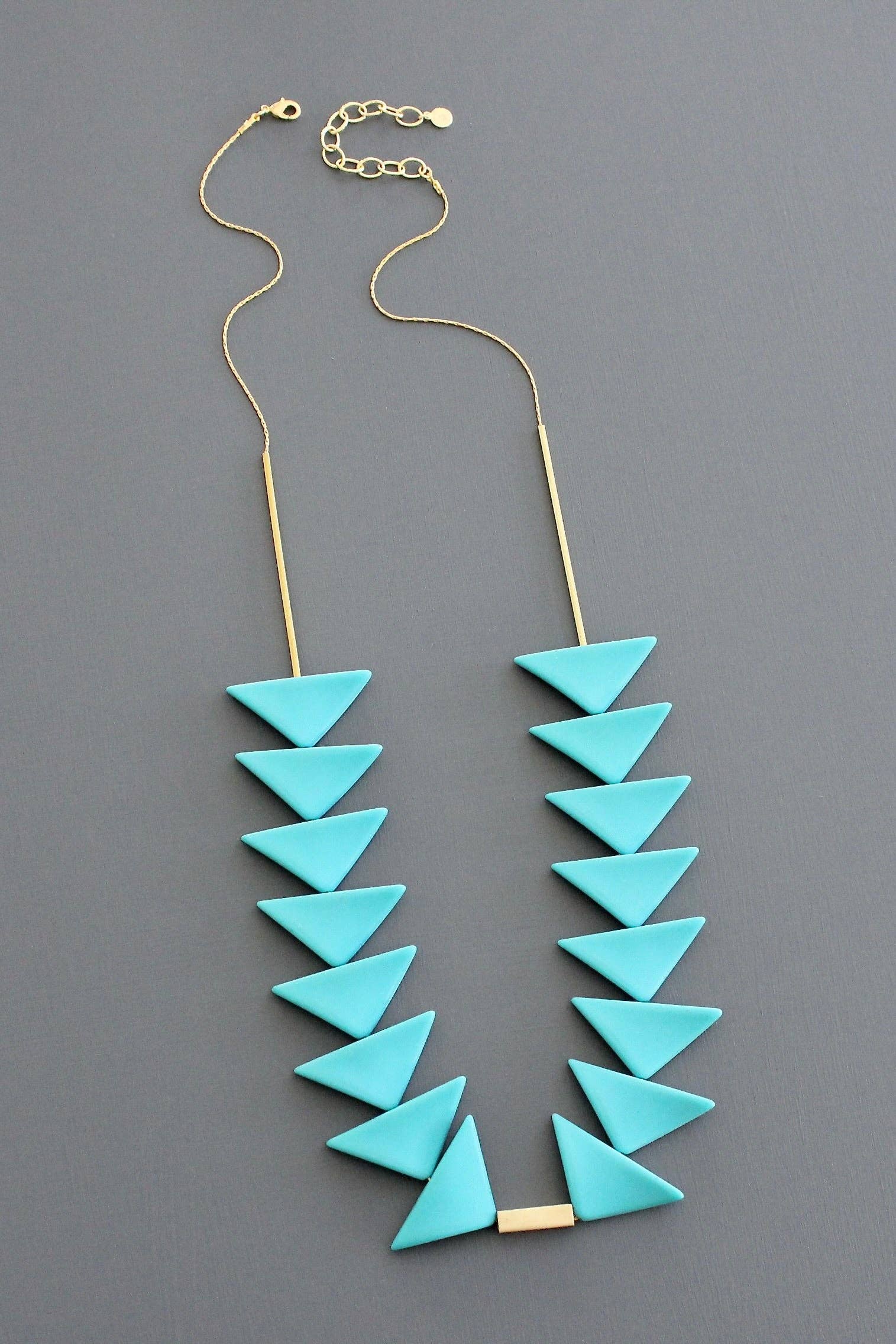 Turquoise Triangle Necklace
