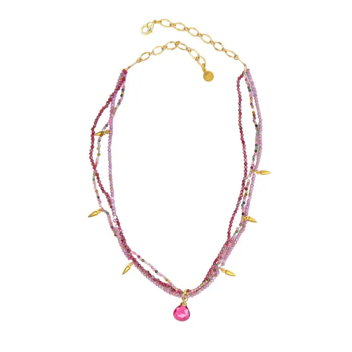 Porcelain Rose Necklace