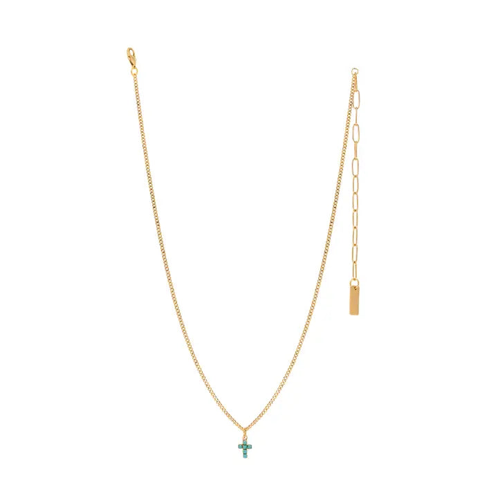 Single Mini Cross Necklace