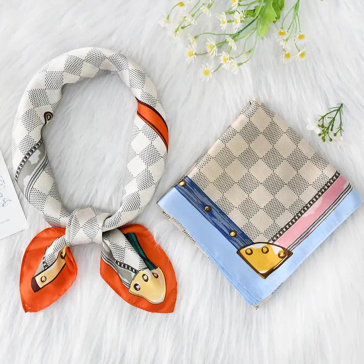 Retro Plaid Scarf-Assorted