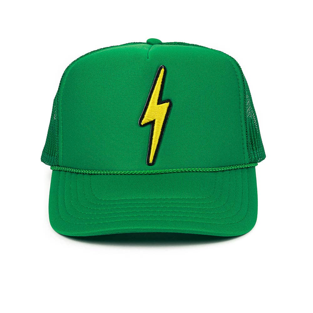 Lightning Bolt Patch Trucker Hat- 2Colors