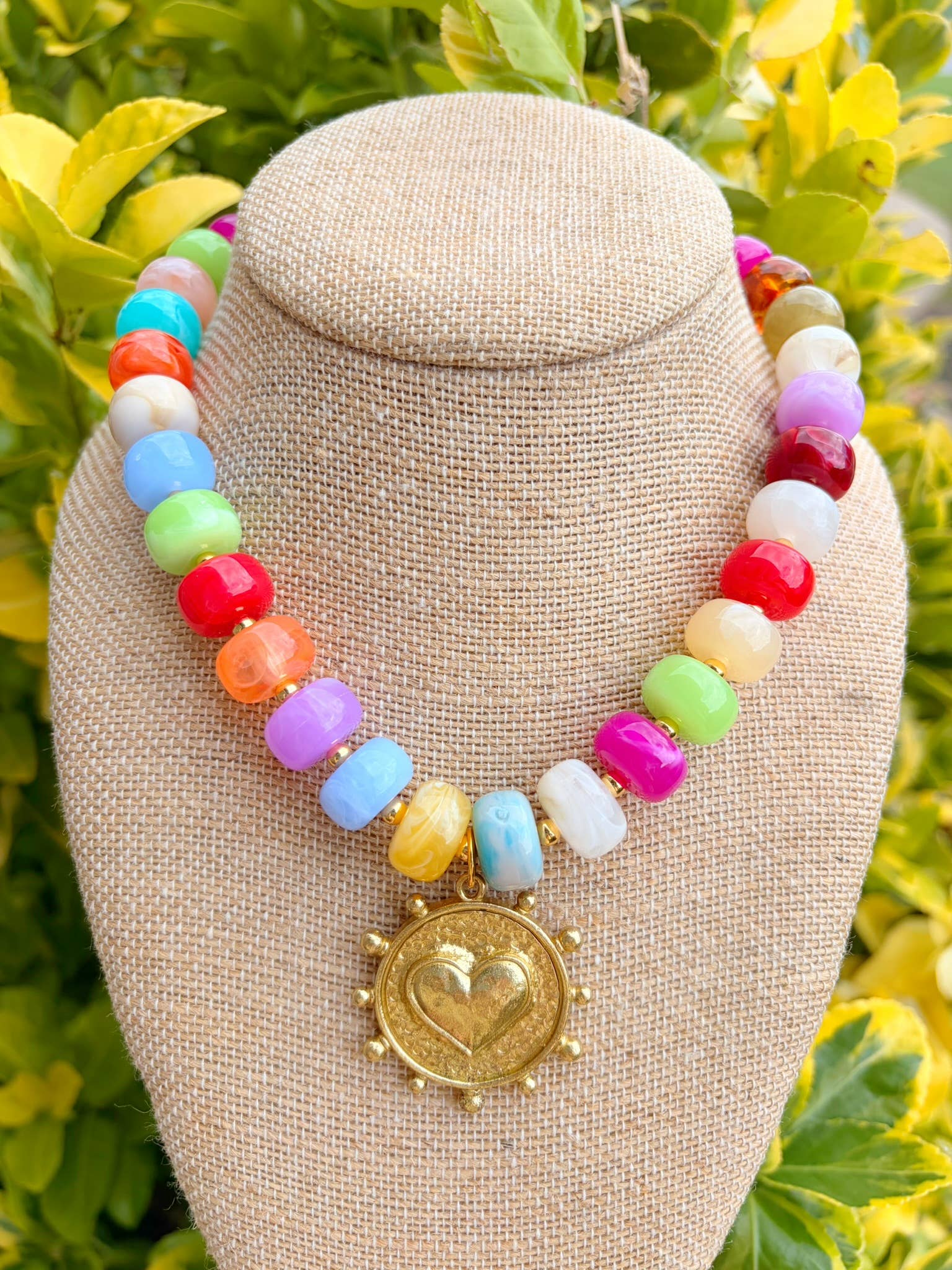 Just Love Multicolored Beaded Necklace