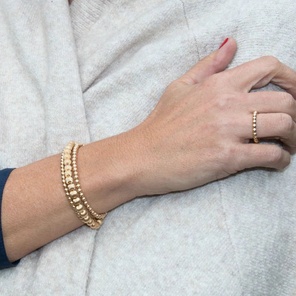 2mm Gold Bead Ring