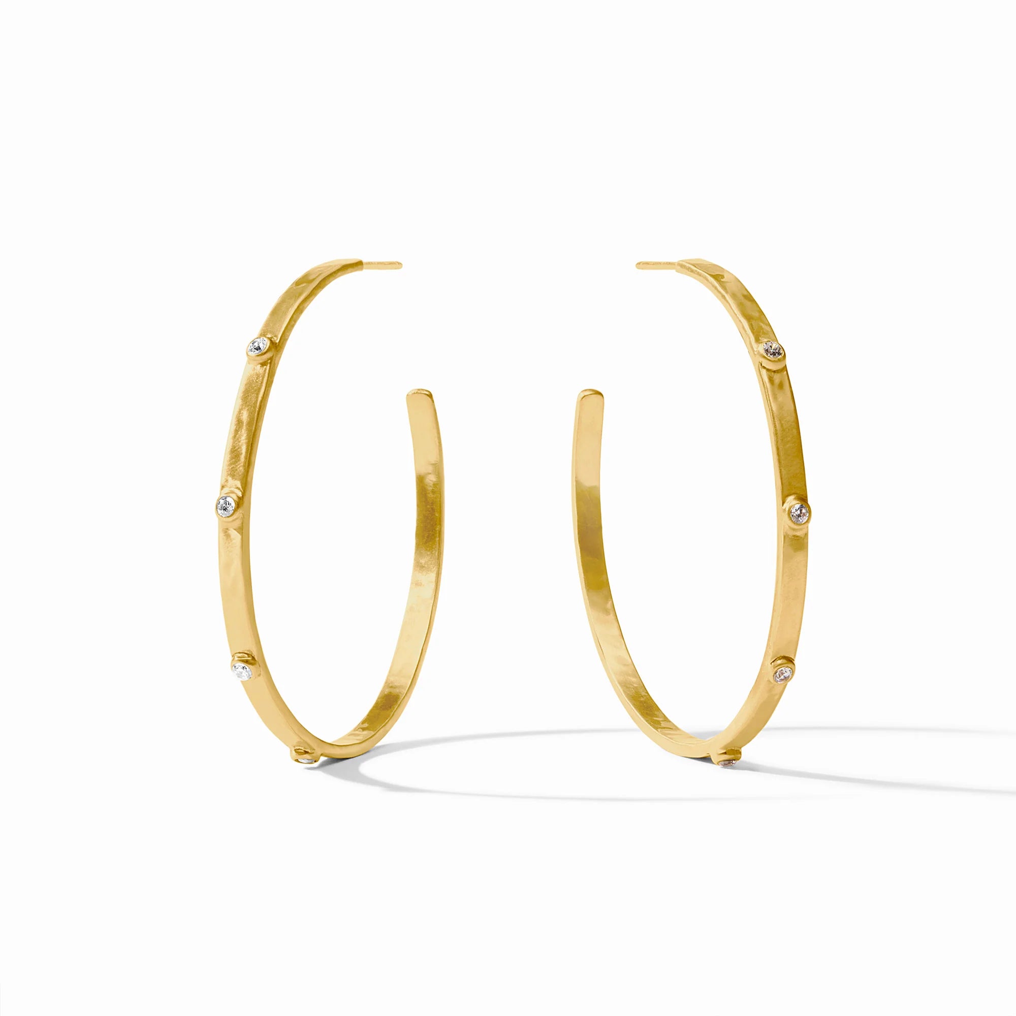 Crescent Gold Hoops-Assorted