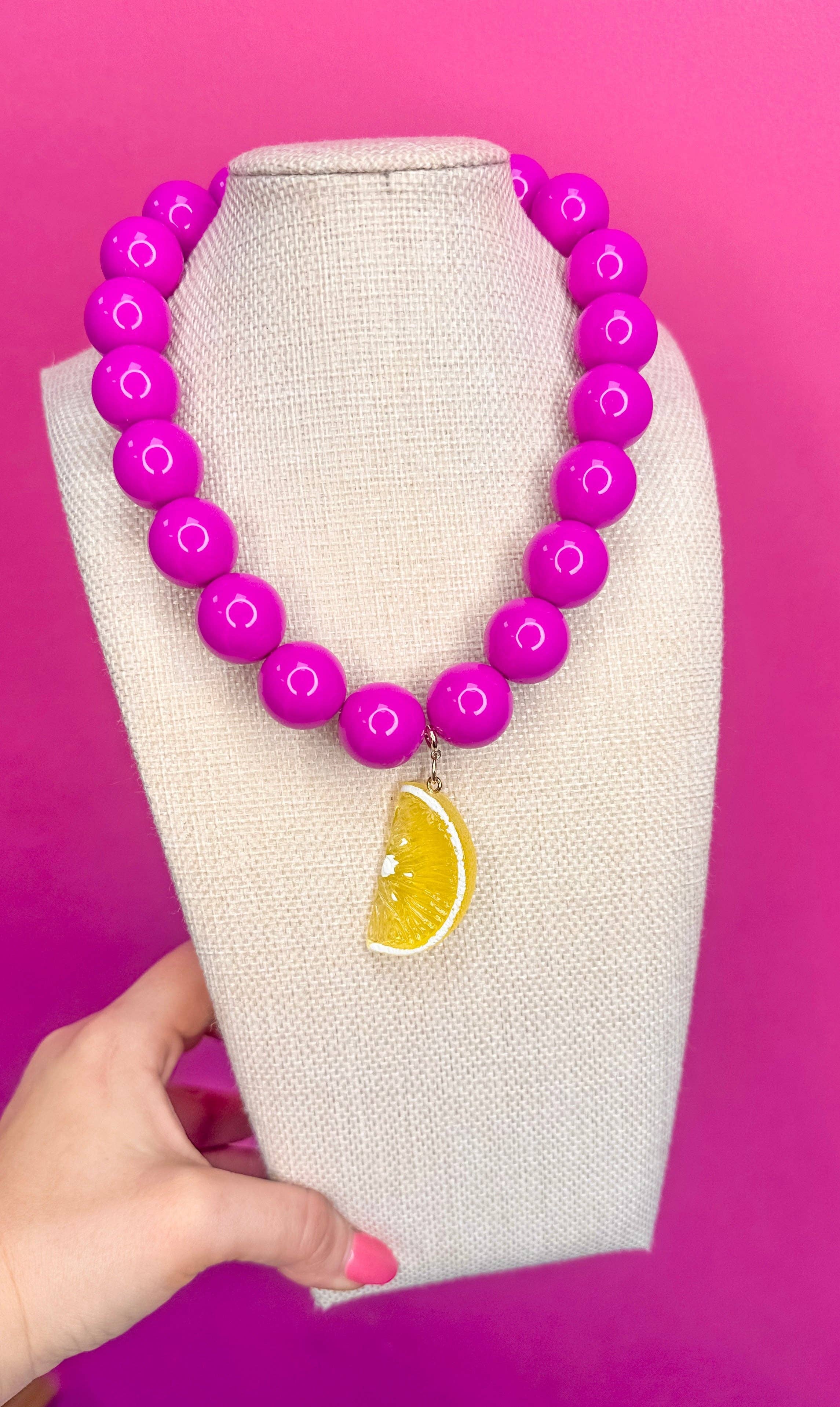 Summer Fruit Necklace - Lemon