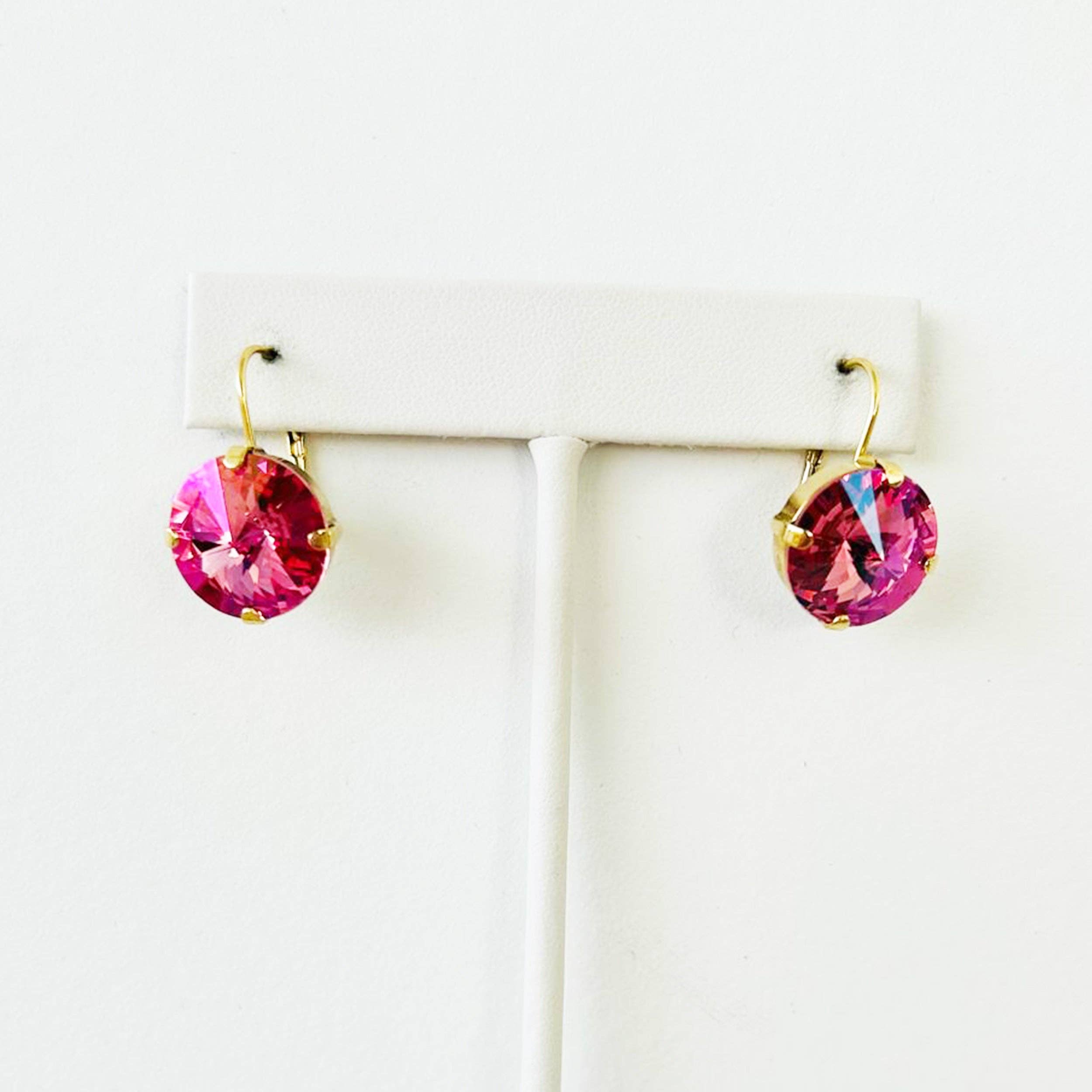 Caitlin Round Earrings in Fairy Dust