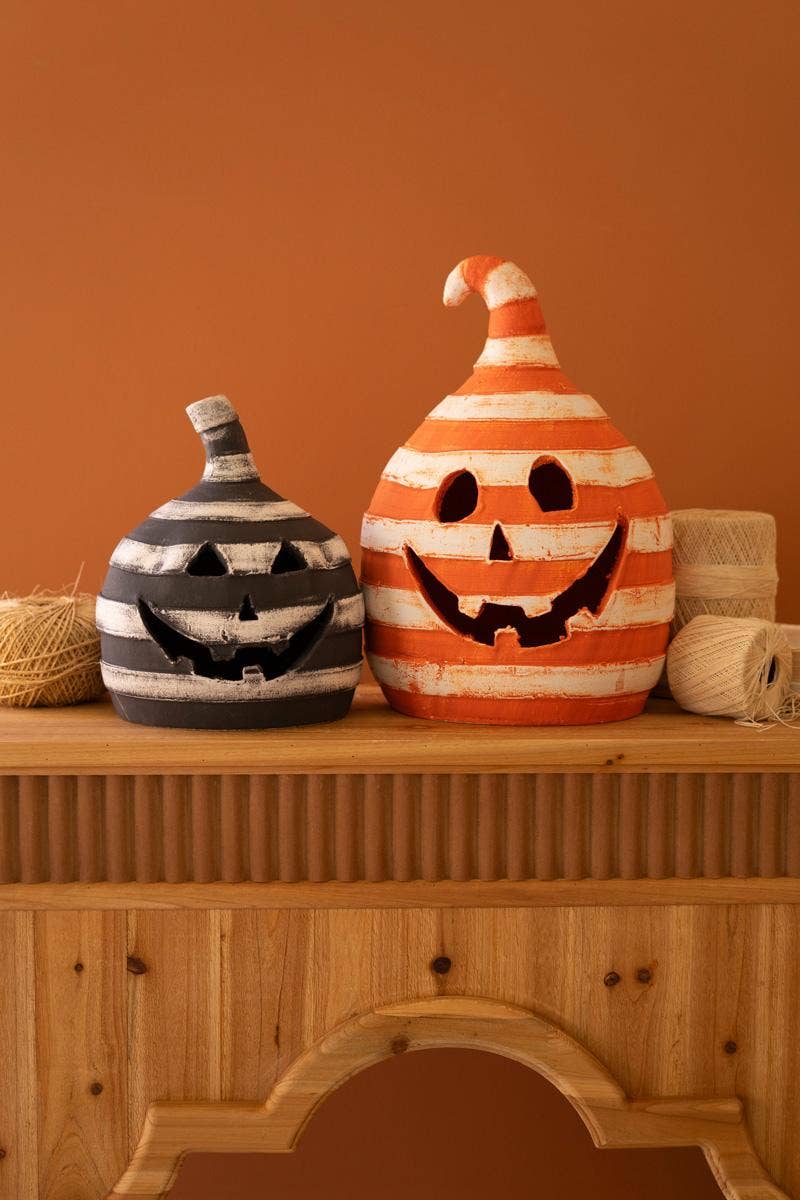 STRIPED JACK-O-LANTERNS